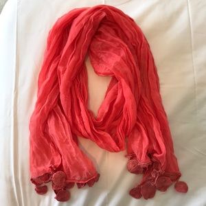 Peach scarf